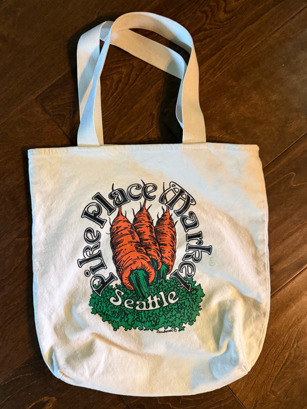 Pike Place Market Seattle Canvas Tote 90’s Vintage